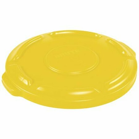 BSC PREFERRED Rubbermaid Brute Flat Trash Can Lid - 10 Gallon, Yellow H-1855Y
